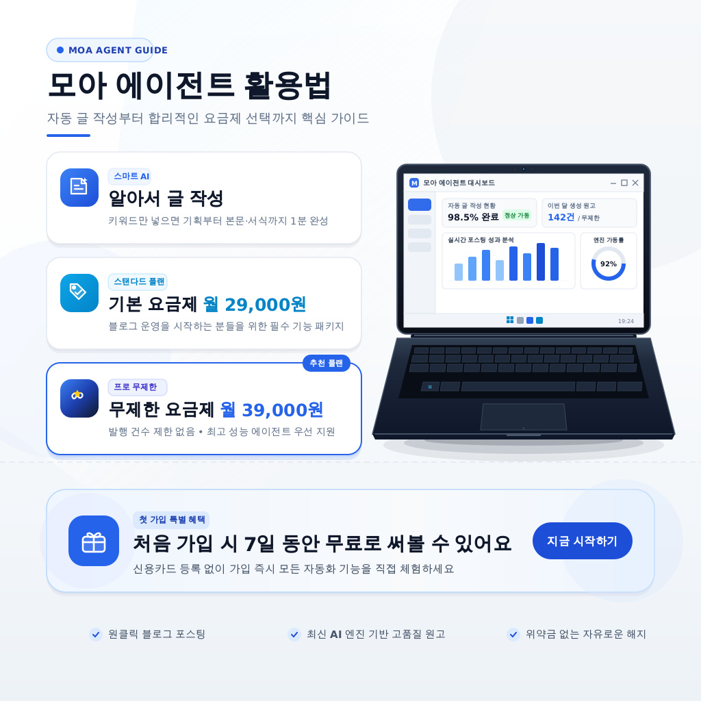 모아 에이전트 활용법