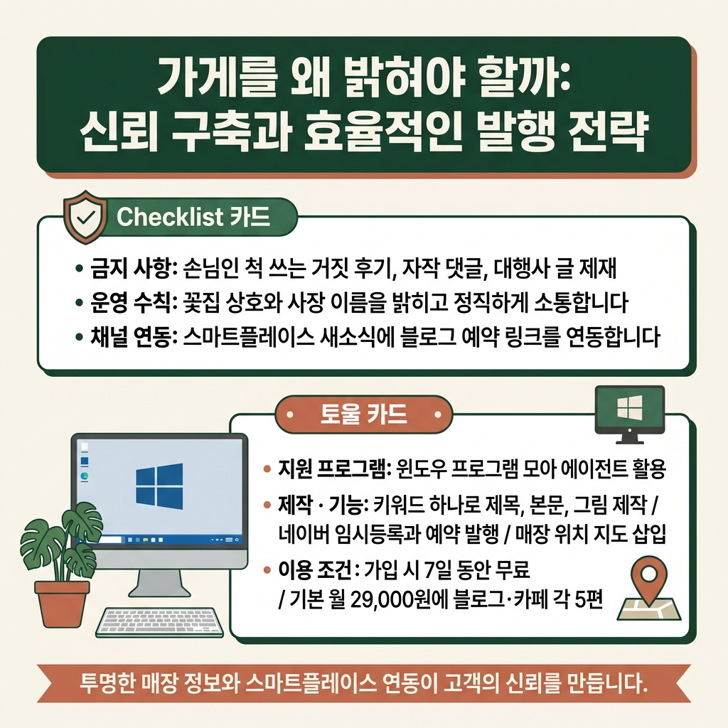 가게를 왜 밝혀야 할까