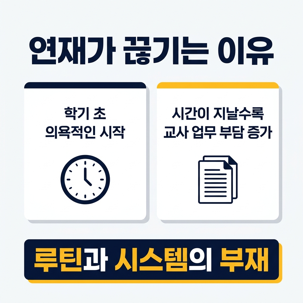 연재가 끊기는 이유