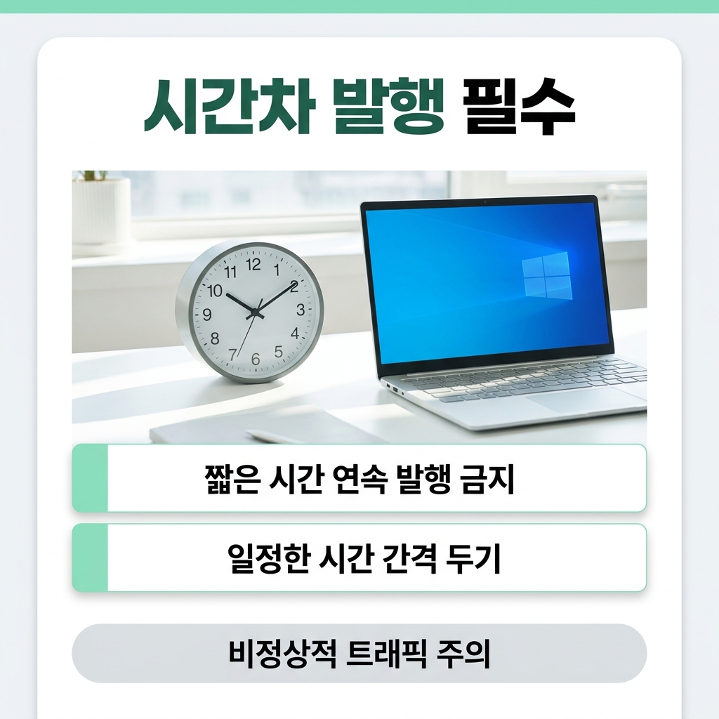 시간차 발행 필수