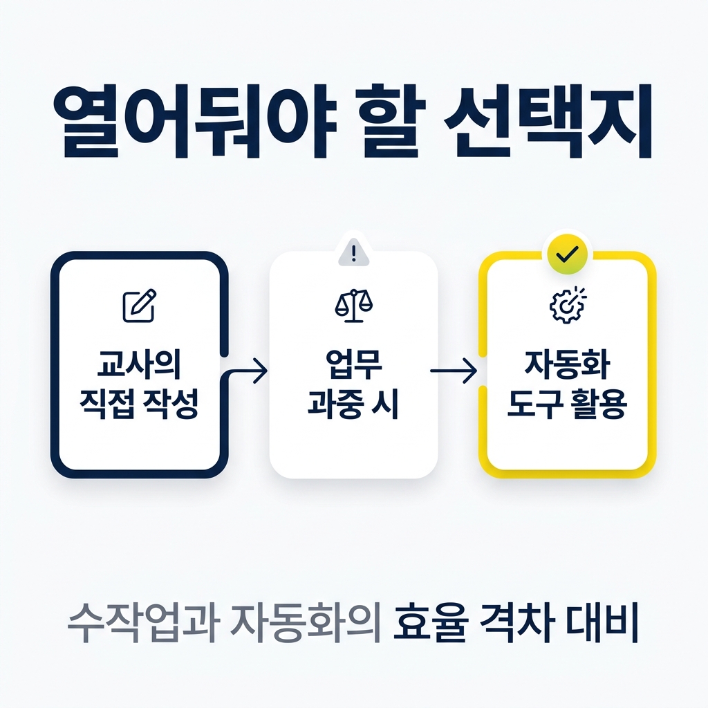 열어둬야 할 선택지