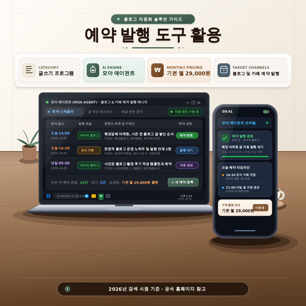 예약 발행 도구 활용